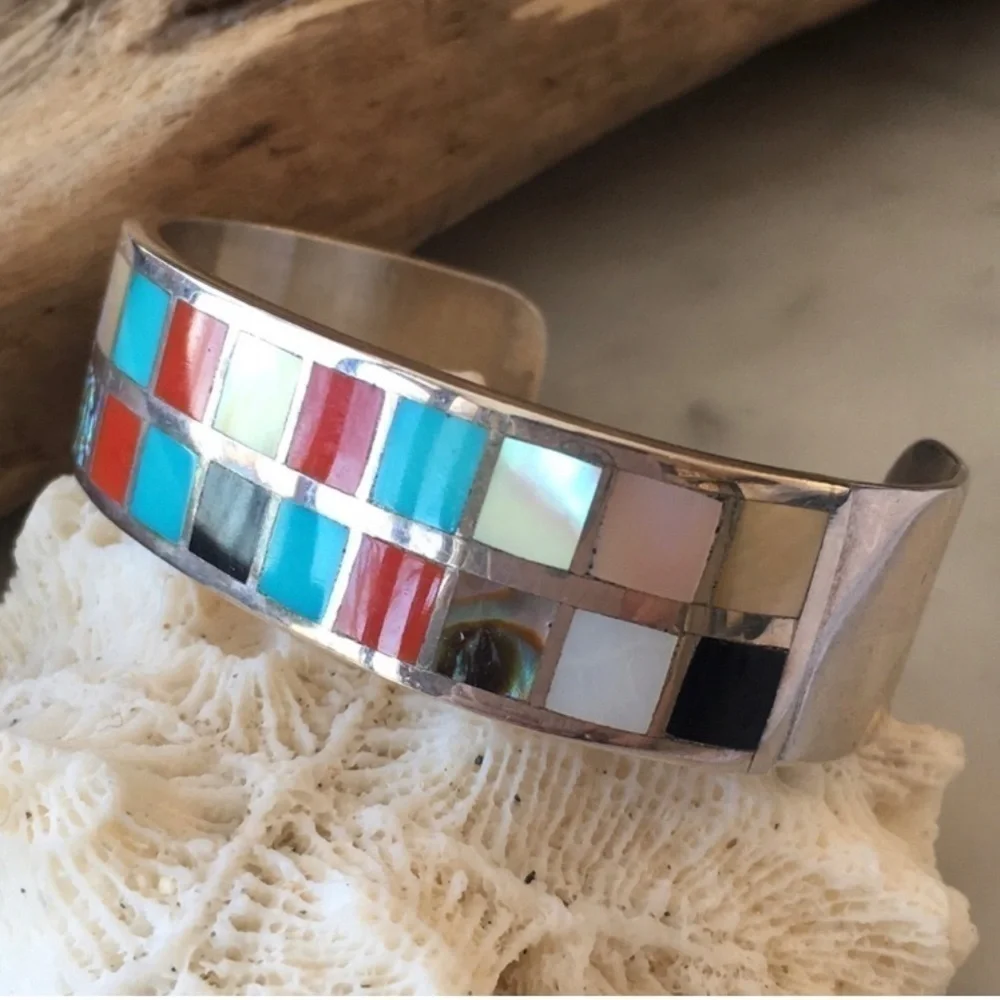Vintage Native American Becenti Multi Bracelet